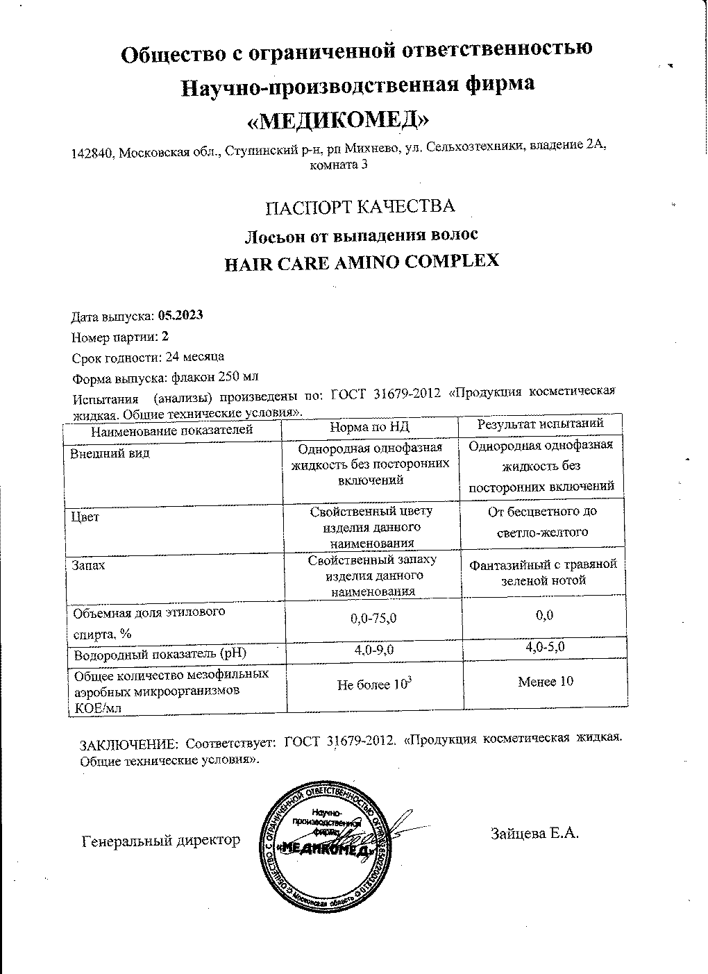 Паспорт №052023